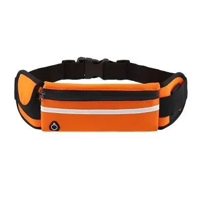 Orange Color Running Waist Pack with Bottle Holder – Lightweight & Secure