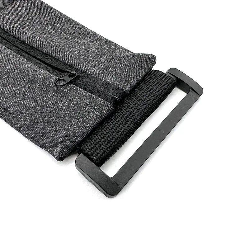 Reflective Running Waist Pack Sport Bag with Double Zipper