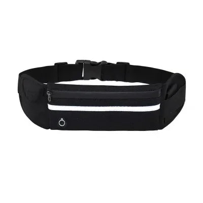 black Color Running Waist Pack with Bottle Holder – Lightweight & Secure