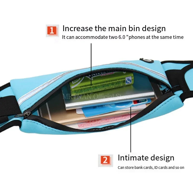 Running Waist Pack with Bottle Holder – Lightweight & Secure