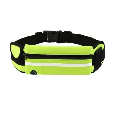 Green Color Running Waist Pack with Bottle Holder – Lightweight & Secure